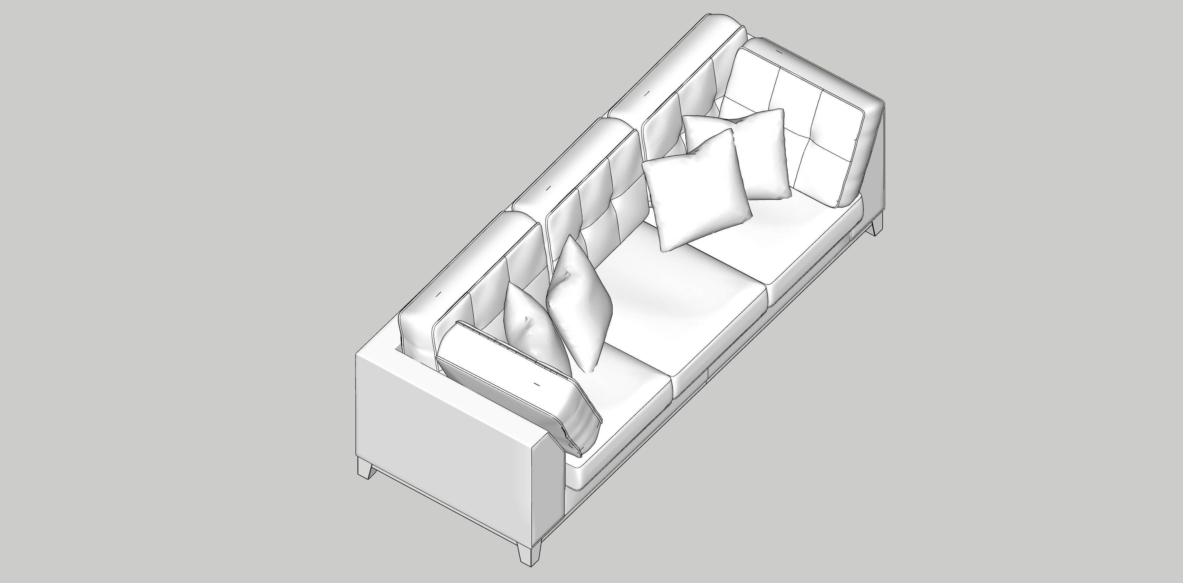 Sofa ASHLEY Laylabrook 3D model_7