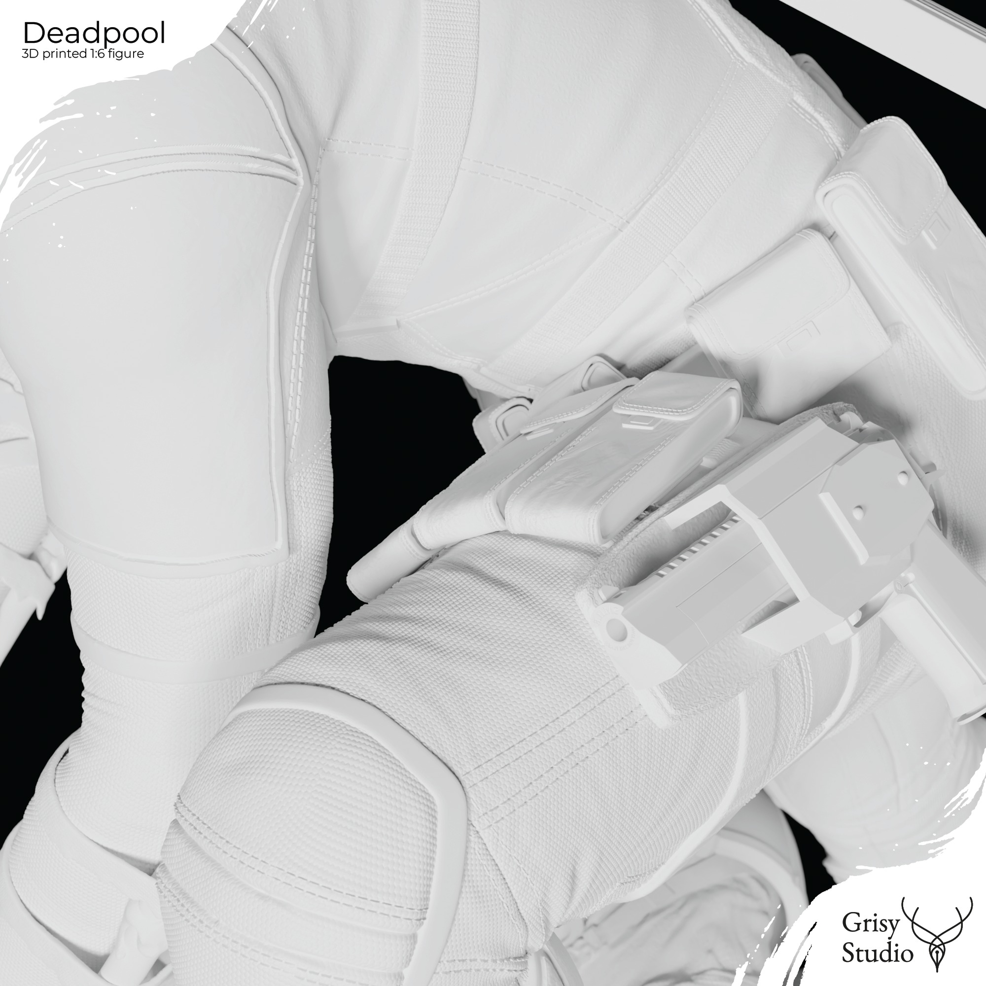 Deadpool premium figure 3D print model_20