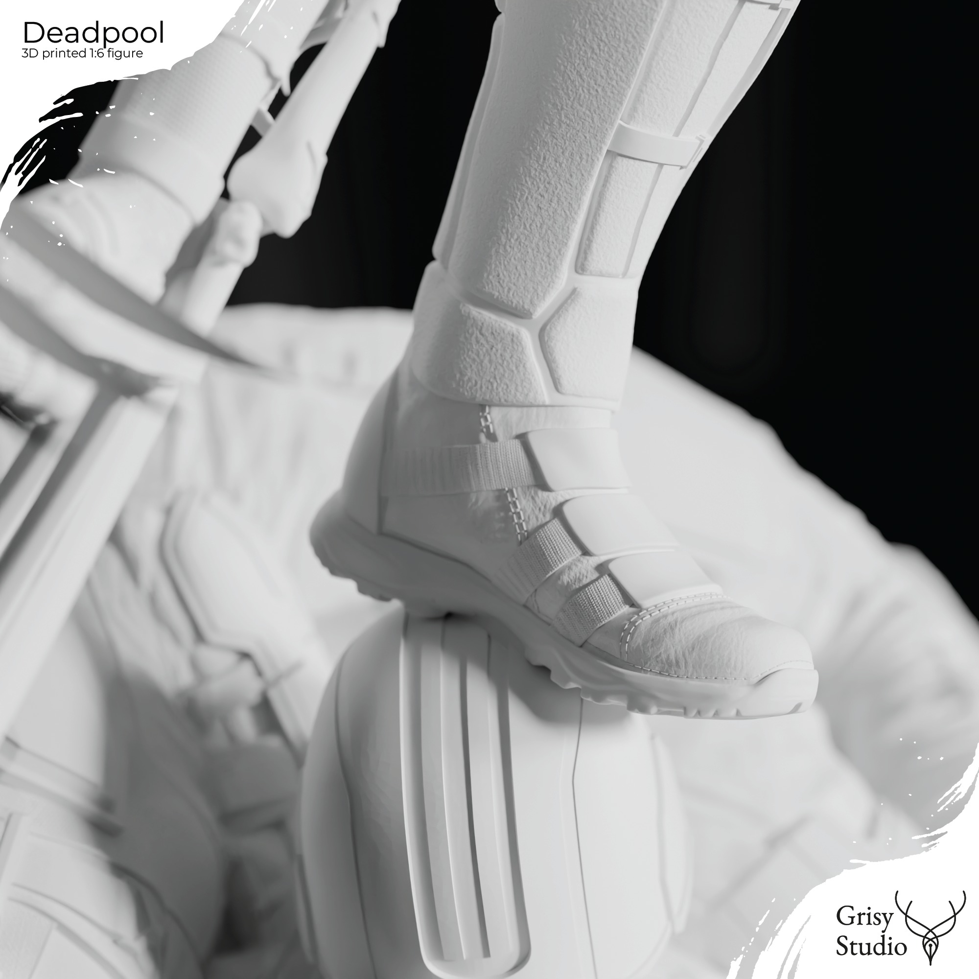 Deadpool premium figure 3D print model_21