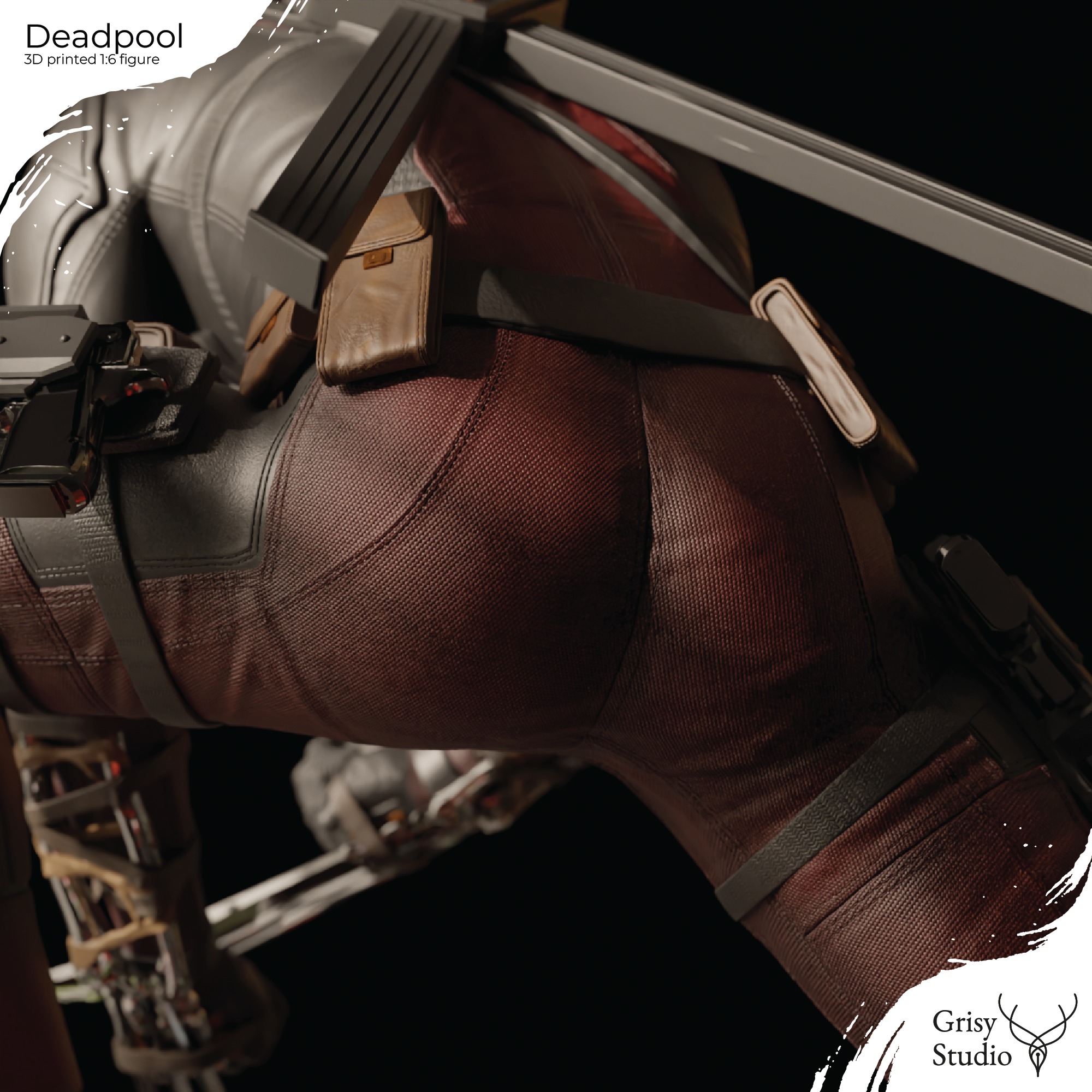 Deadpool premium figure 3D print model_8