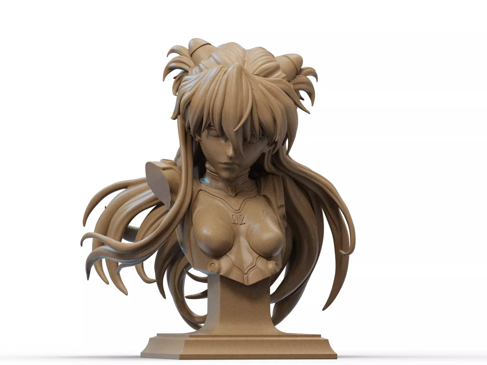 Asuka Bust 3D Print 3D print model_0