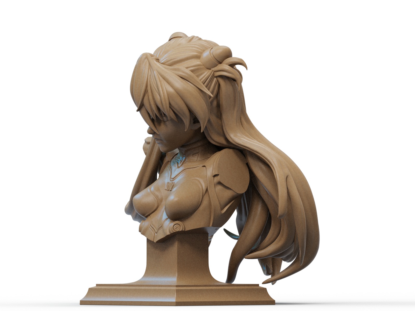 Asuka Bust 3D Print 3D print model_2