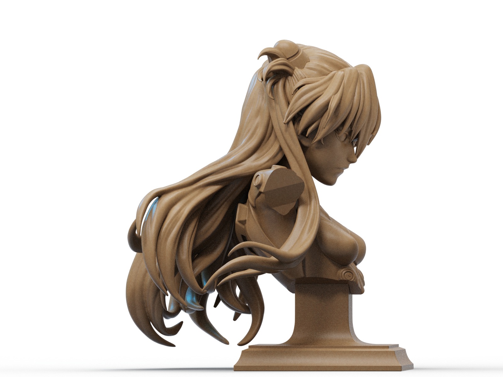 Asuka Bust 3D Print 3D print model_1
