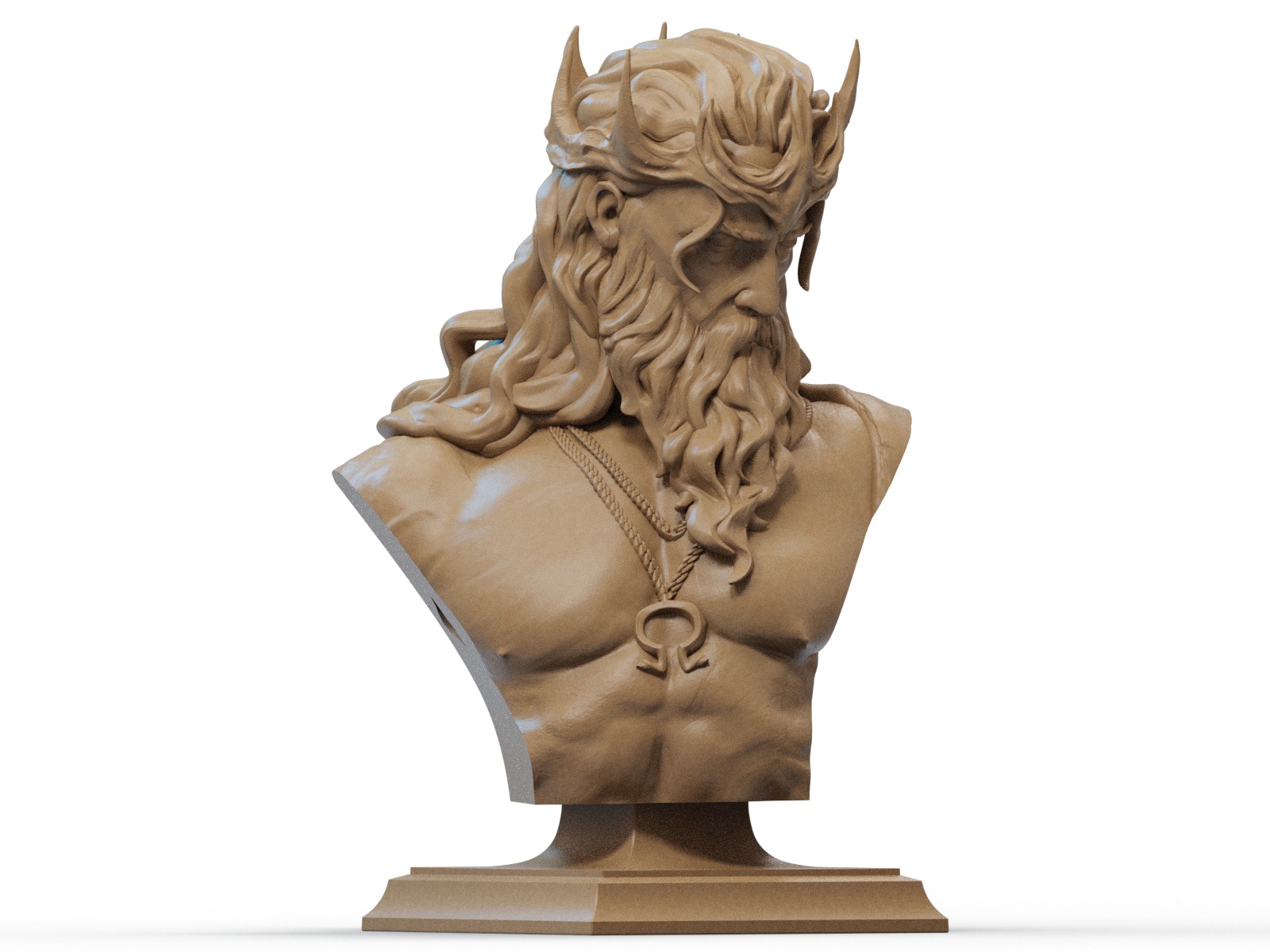 Hades Bust 3D Print 3D print model_2