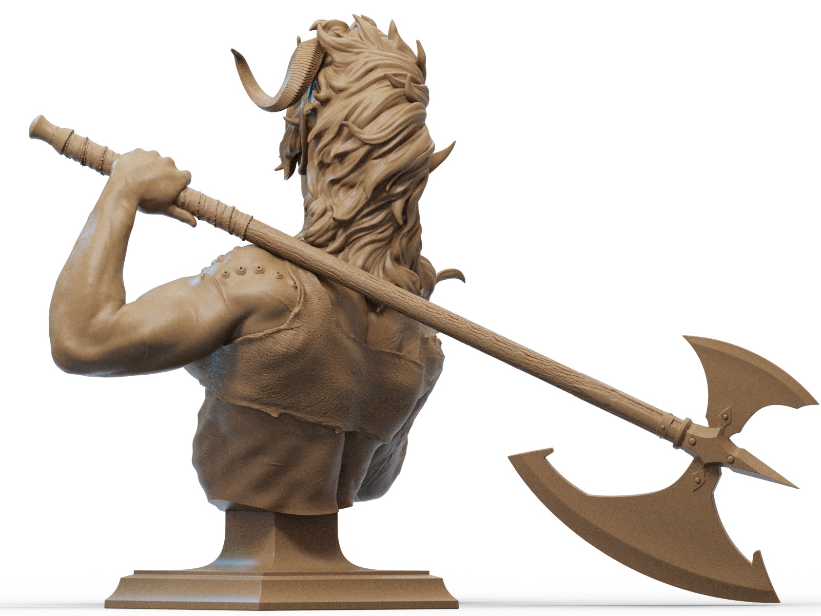 Karlach Bust 3D Print 3D print model_1