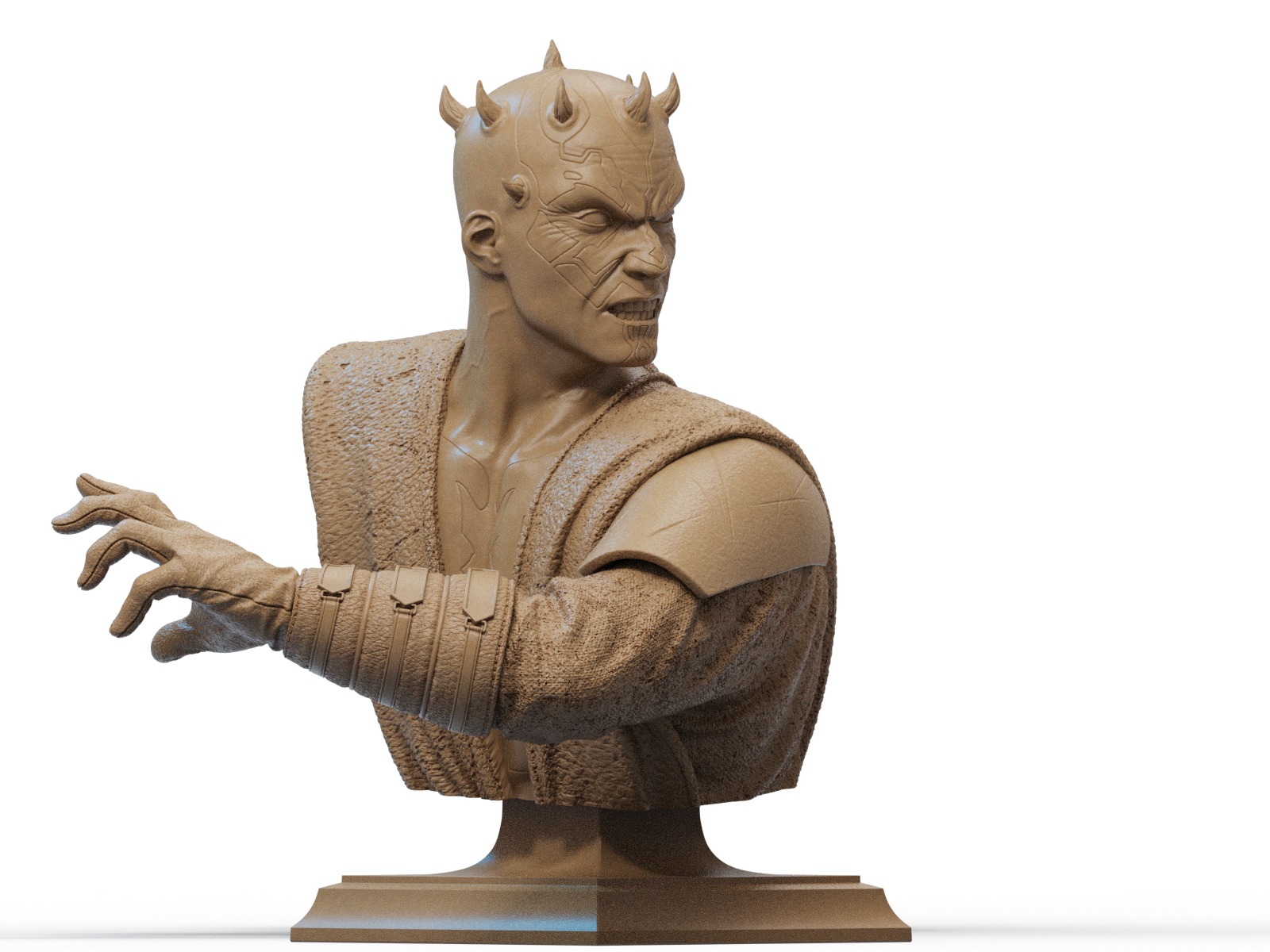 Darth Maul Bust 3D Print 3D print model_2