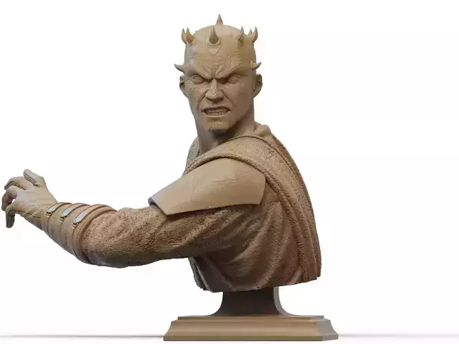 Darth Maul Bust 3D Print 3D print model