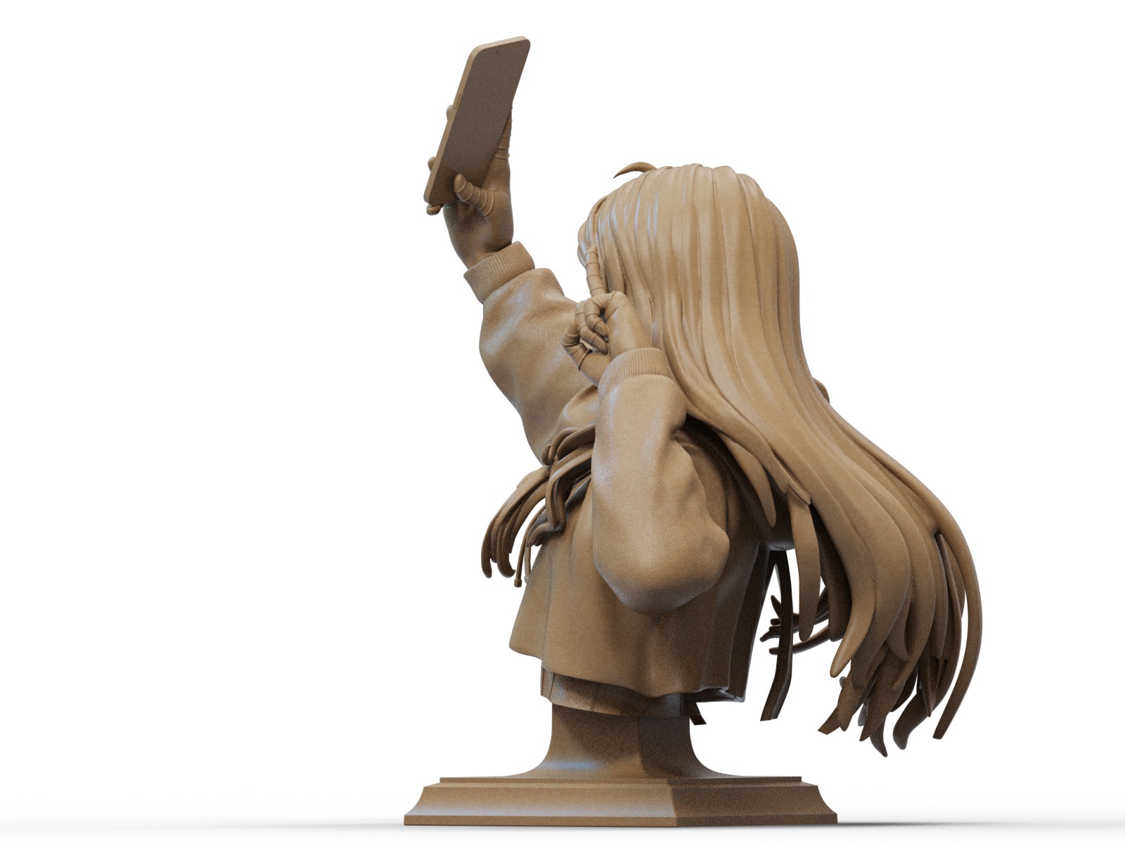 Spidergirl Bust 3D Print 3D print model_2