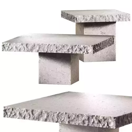 Orilla Coffee table Side table Engold rough rocky edge