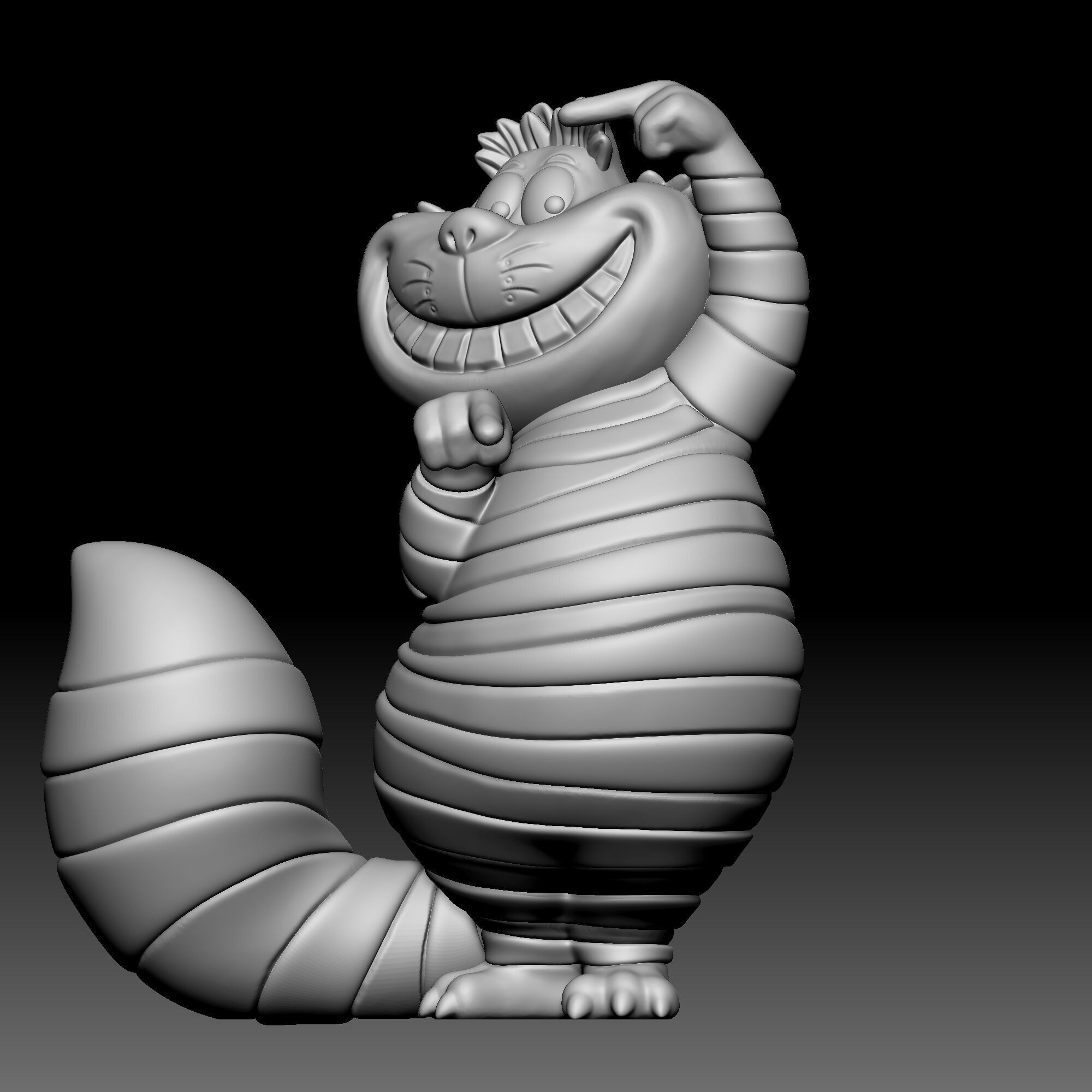Cheshire cat - Alice in Wonderland - 030 3D print model_1
