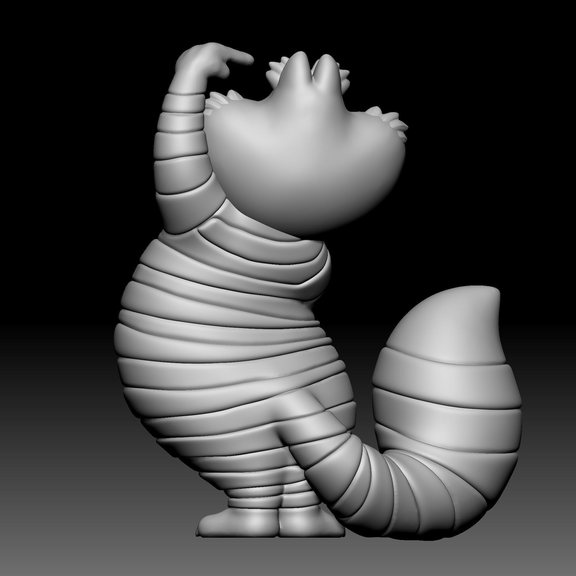 Cheshire cat - Alice in Wonderland - 030 3D print model_4
