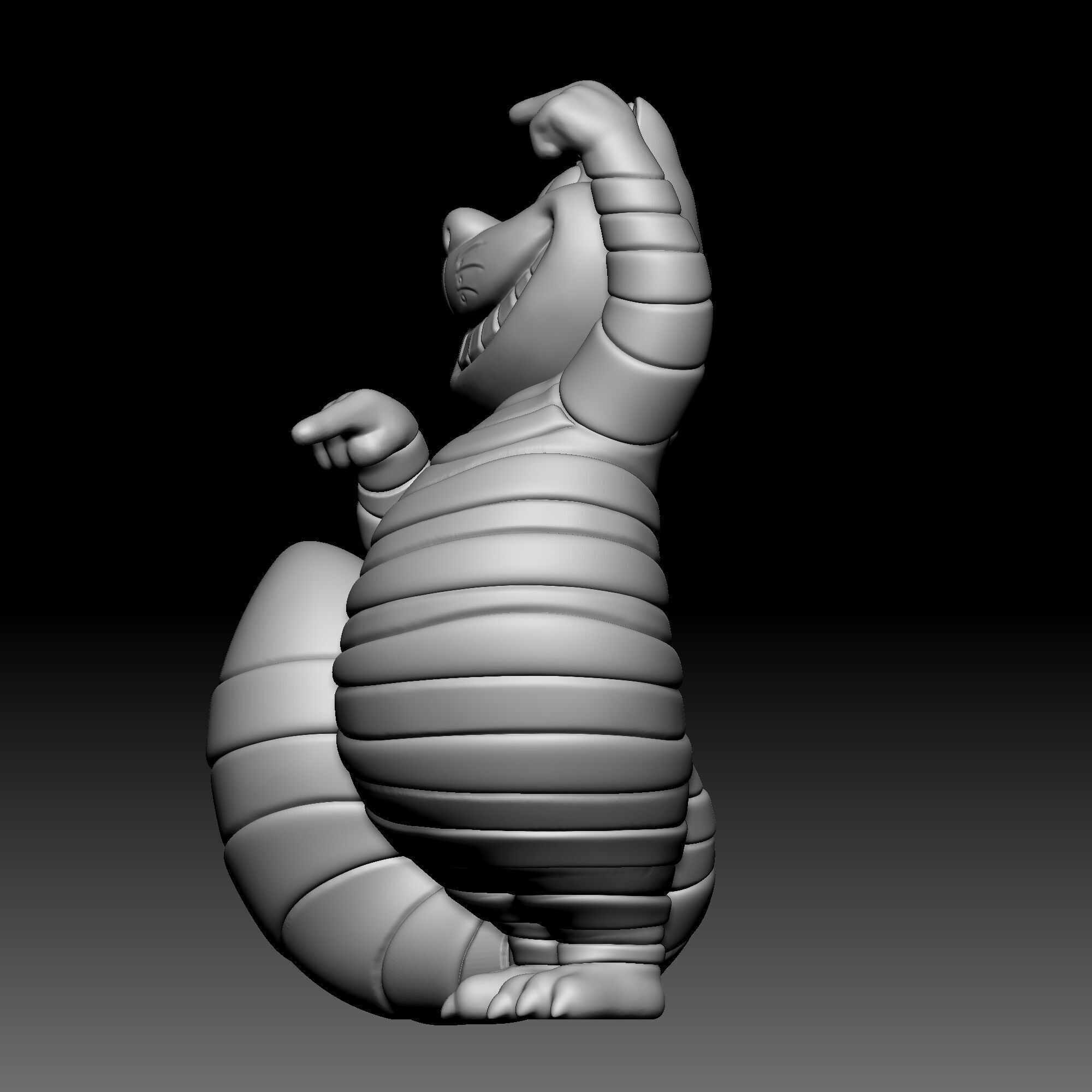 Cheshire cat - Alice in Wonderland - 030 3D print model_2