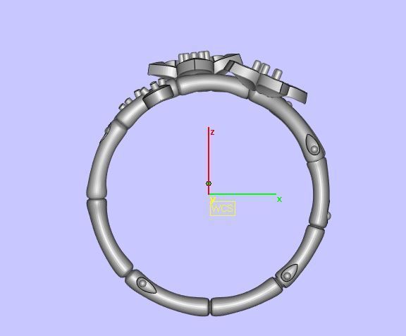 Heart Floral Ring STL file 3D print model_1