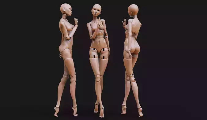 BJD Doll print articulated dolls bjd printing balljointed doll