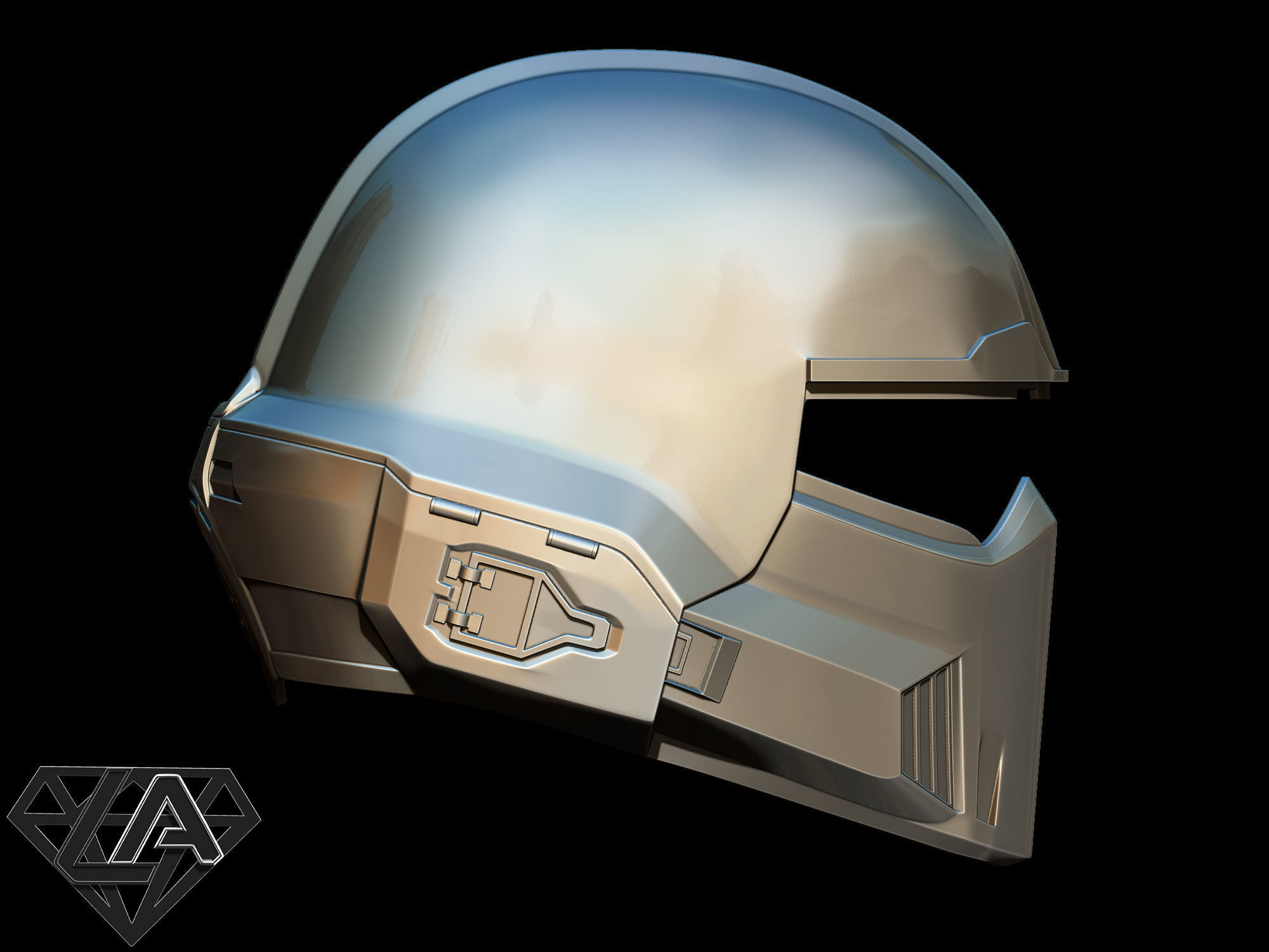 B-01 Tactical helmet 3D print model_4