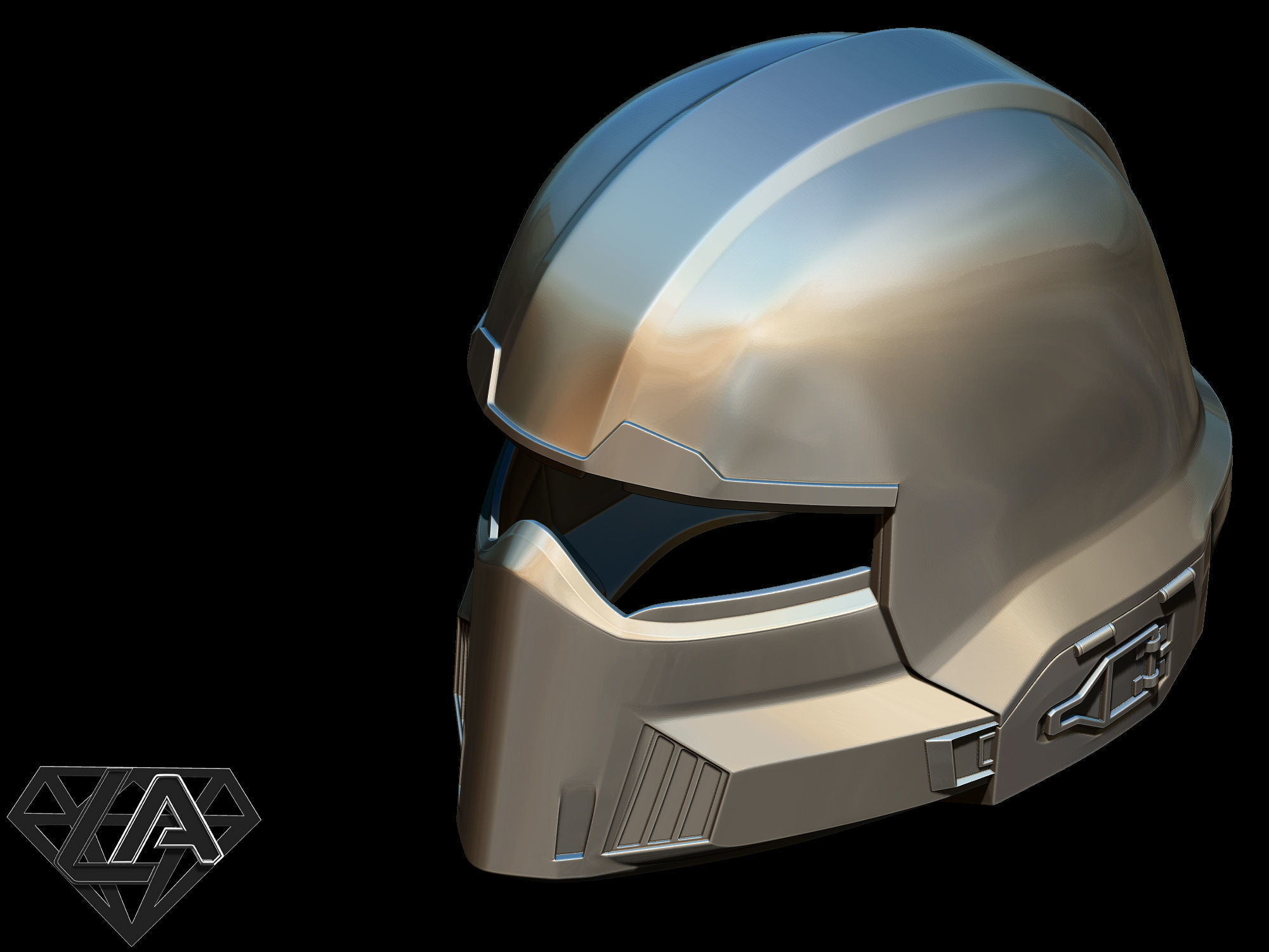 B-01 Tactical helmet 3D print model_9