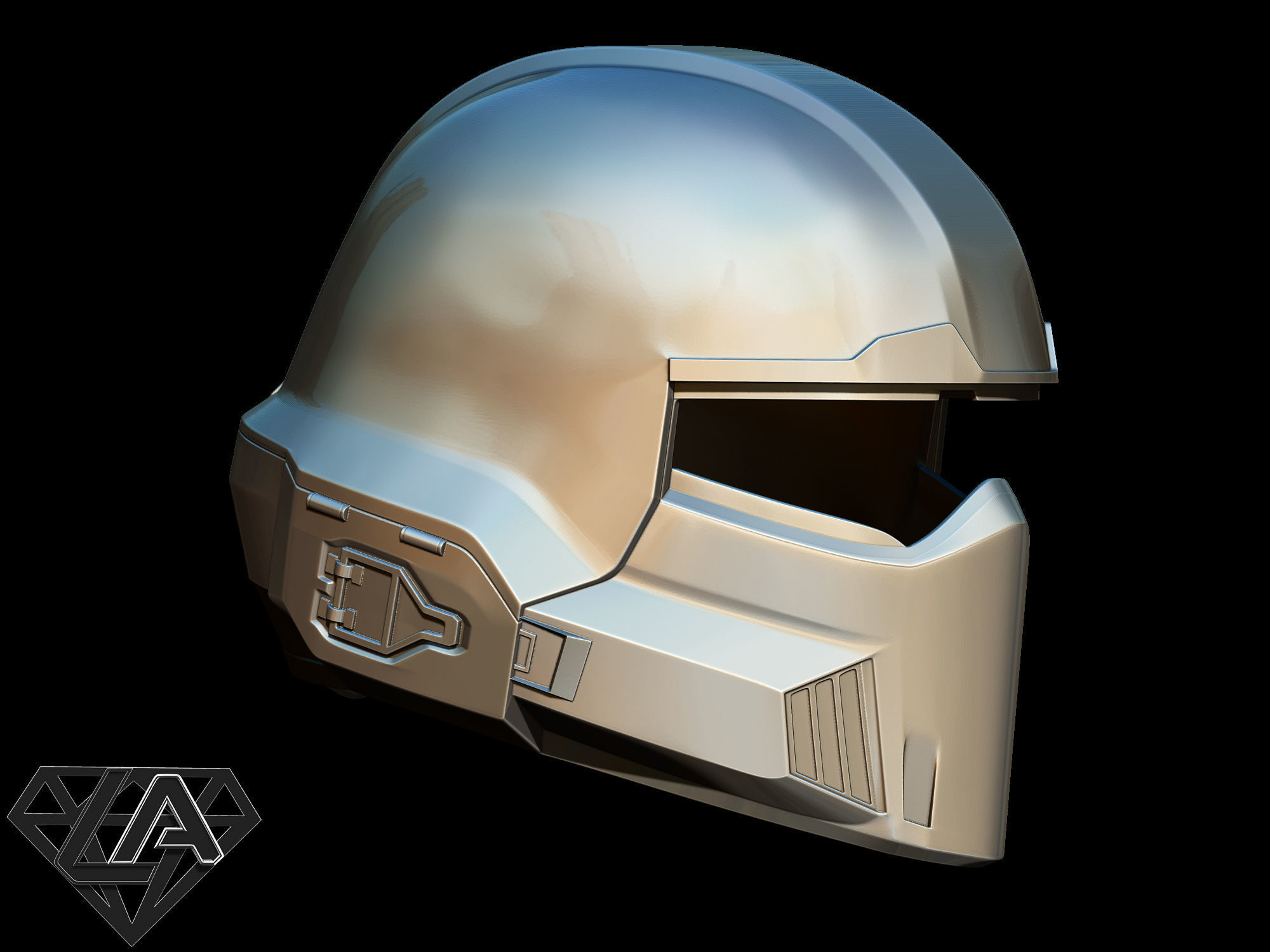 B-01 Tactical helmet 3D print model_3