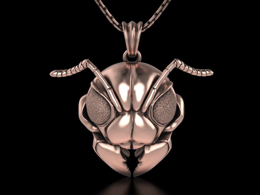 Ant Head Pendant 3D print model_2