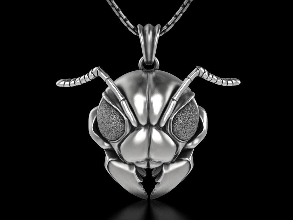Ant Head Pendant 3D print model_3
