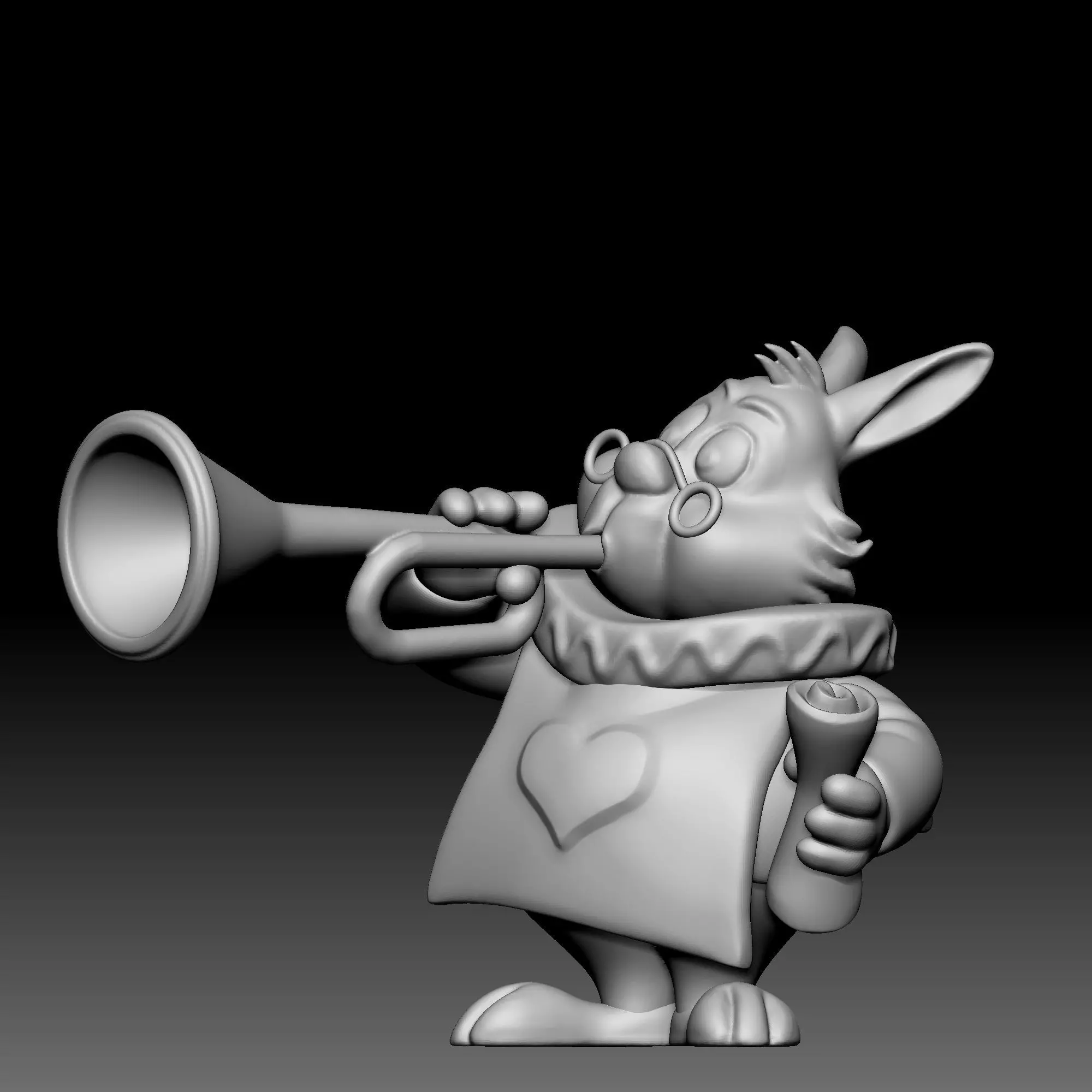 White Rabbit - Alice in Wonderland - 010 3D print model