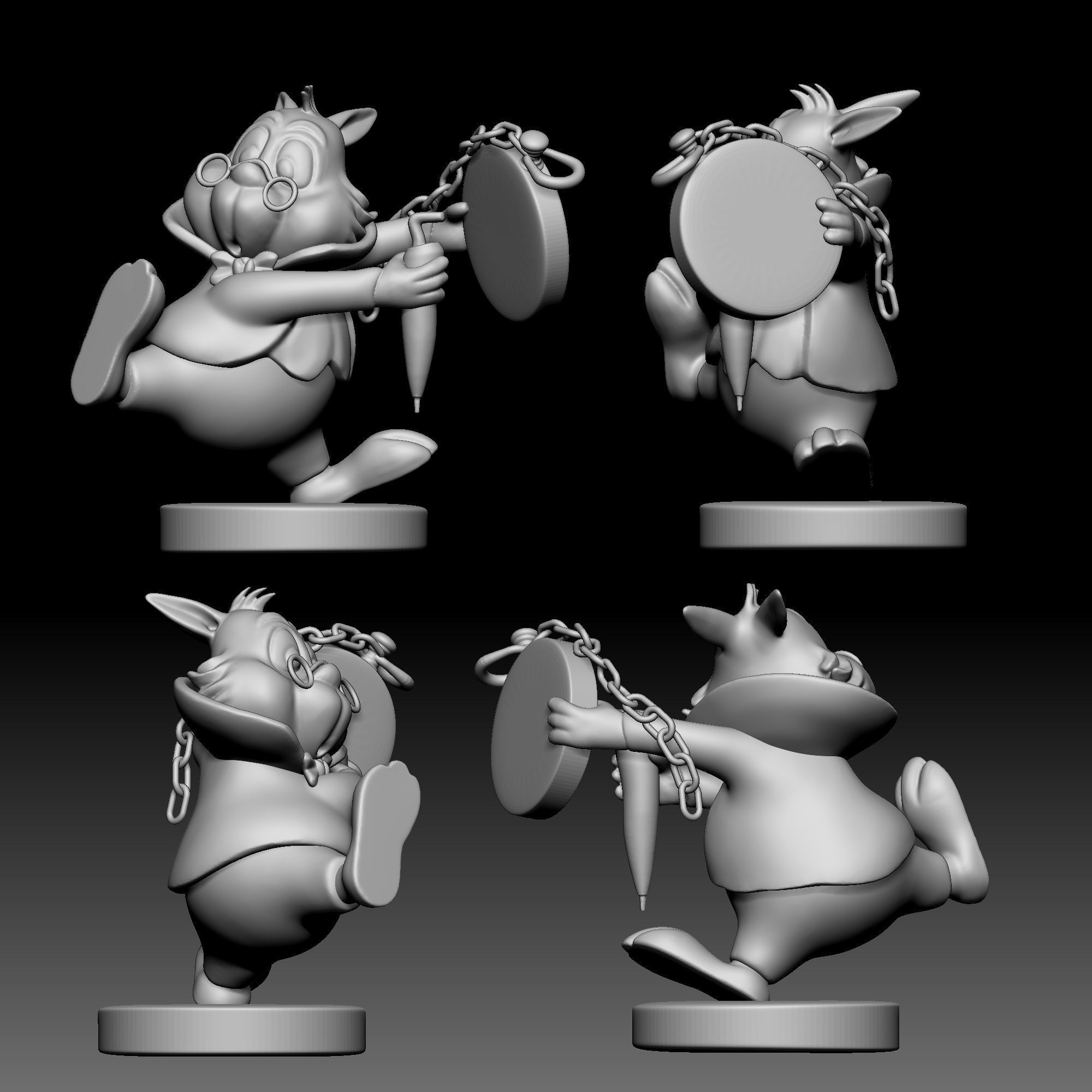 White Rabbit - Alice in Wonderland - 020 3D print model_1
