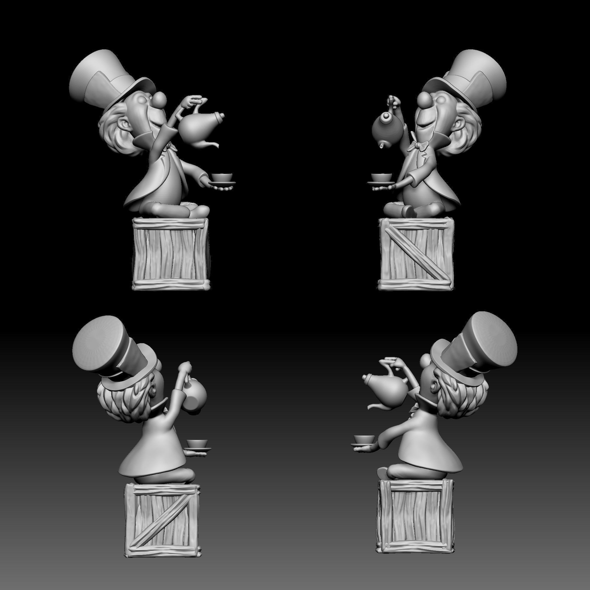 Mad Hatter - Alice in Wonderland - 010 3D print model_1