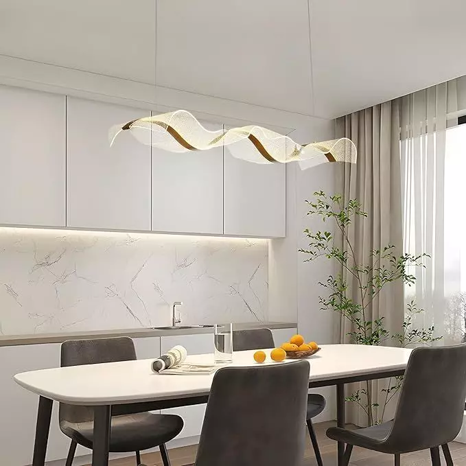 Modern Simple hanging light Low-poly 3D model_0