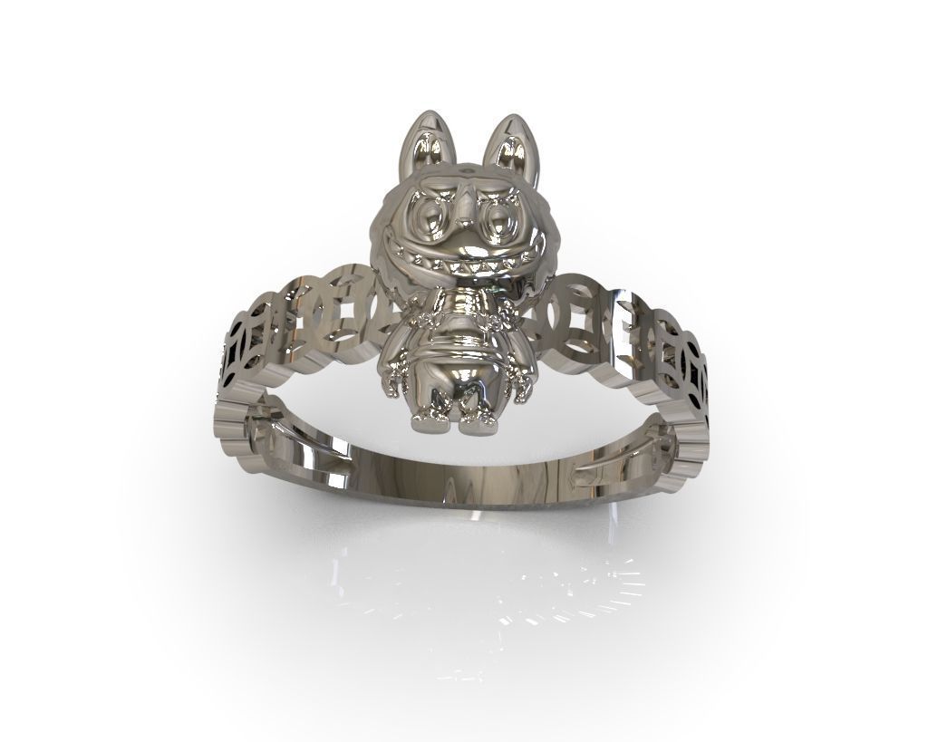 LABUBU COIN RINGS COMBO OF 7 CUTE 3D print model_3