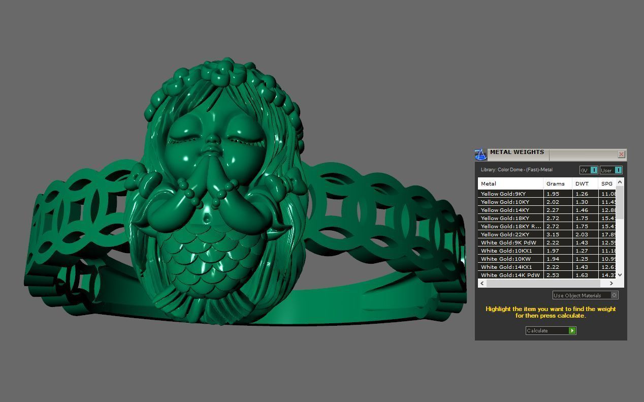 LABUBU COIN RINGS COMBO OF 7 CUTE 3D print model_14