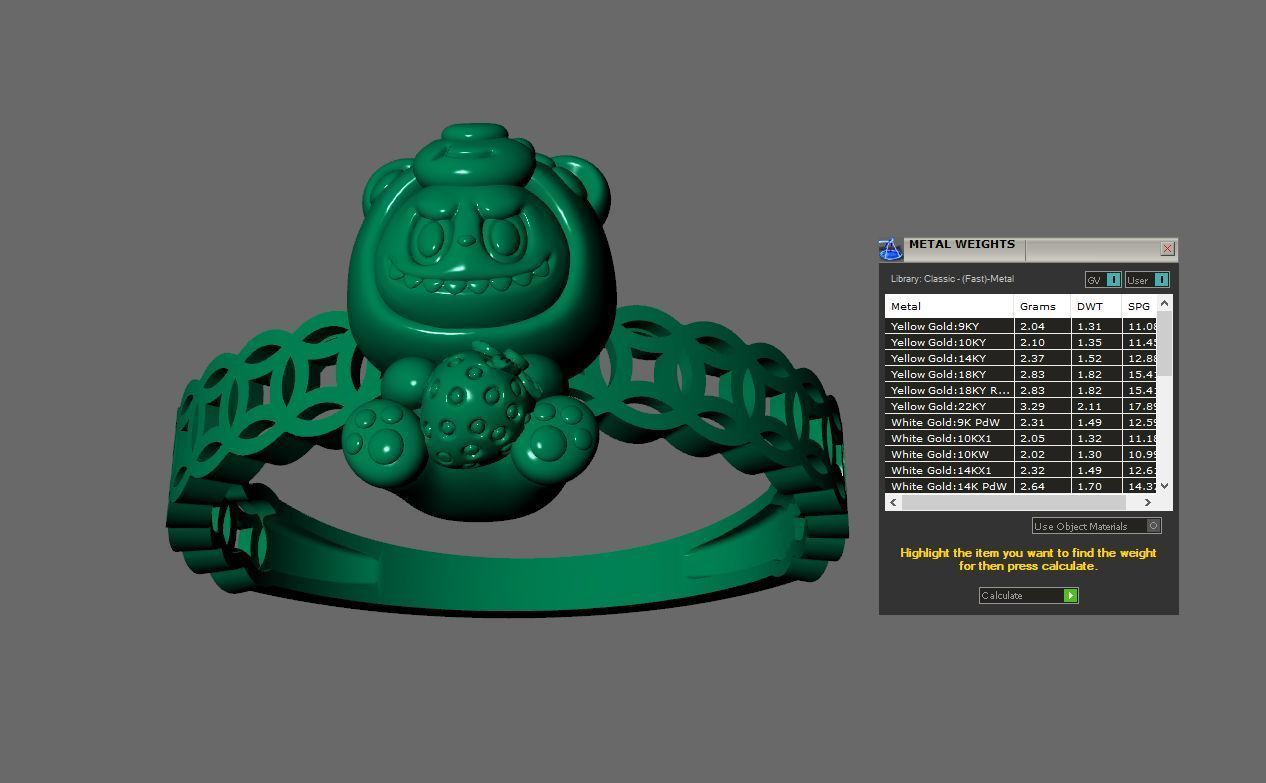 LABUBU COIN RINGS COMBO OF 7 CUTE 3D print model_9