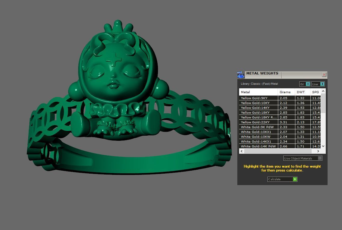 LABUBU COIN RINGS COMBO OF 7 CUTE 3D print model_12