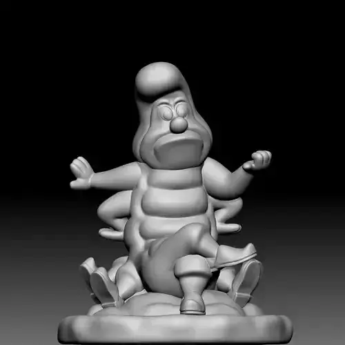 Caterpillar - Alice in Wonderland - 010 3D print model