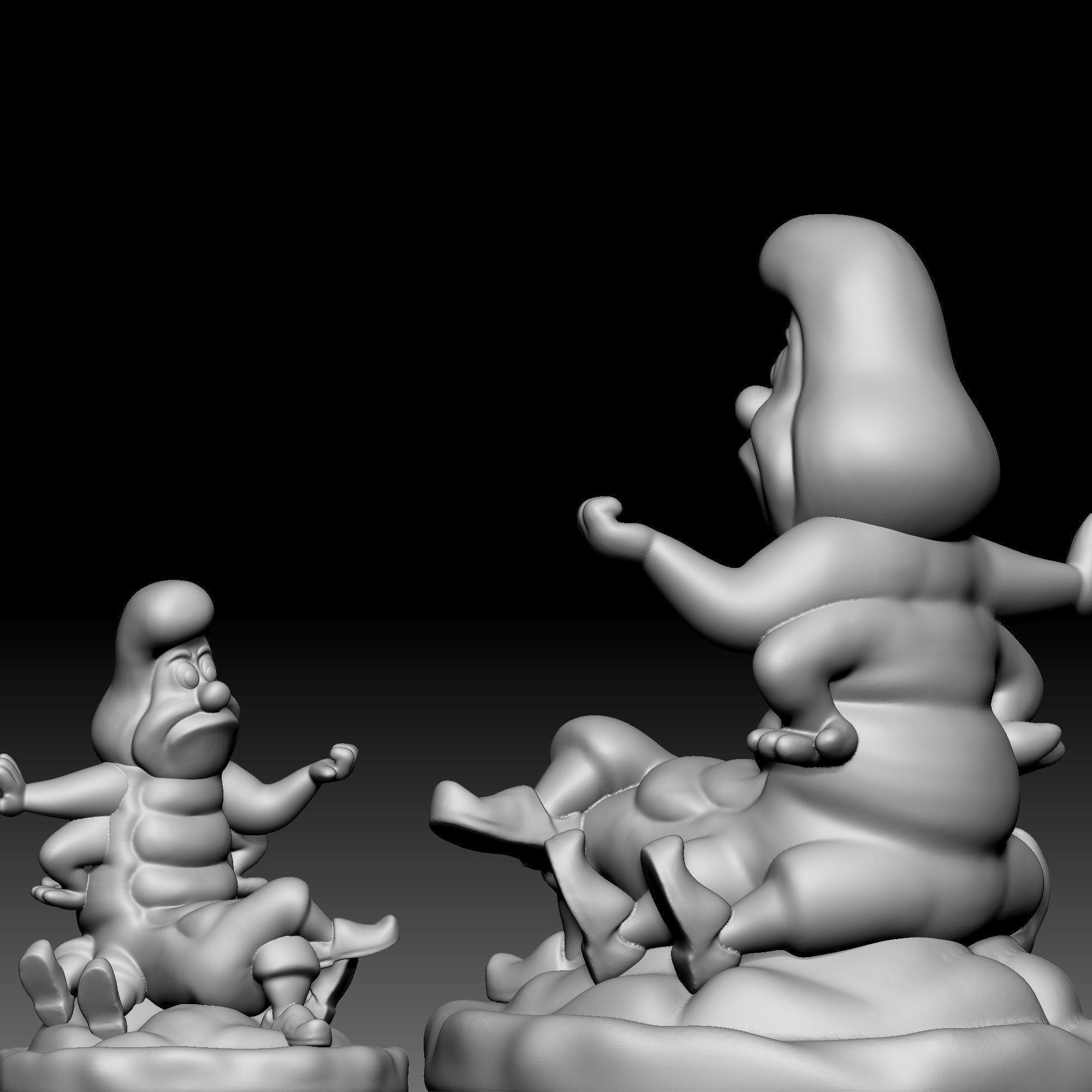 Caterpillar - Alice in Wonderland - 010 3D print model_3