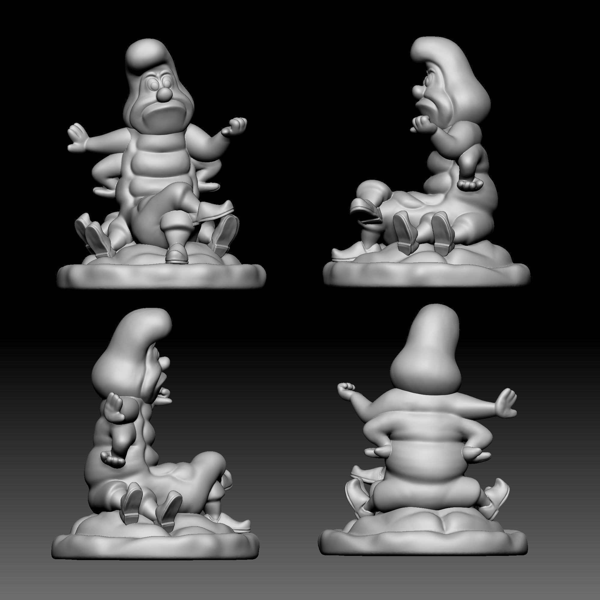 Caterpillar - Alice in Wonderland - 010 3D print model_1