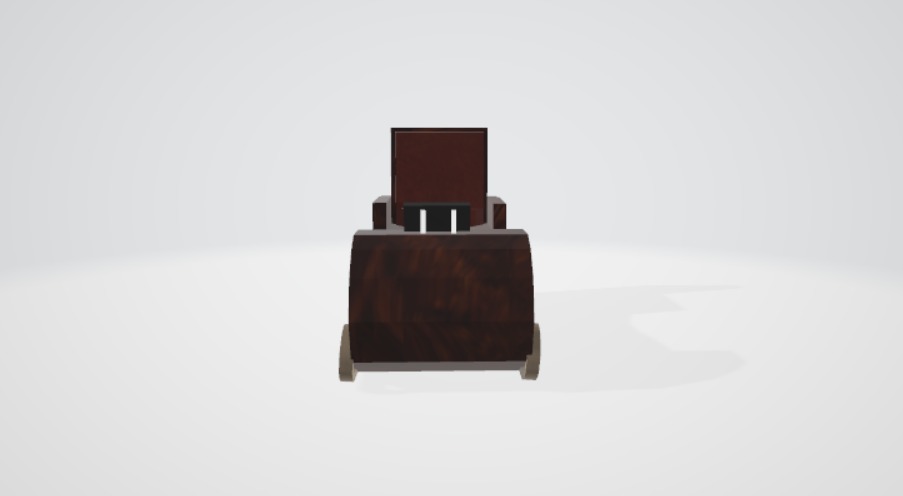 Slitta di Babbo Natale Low-poly 3D model_4