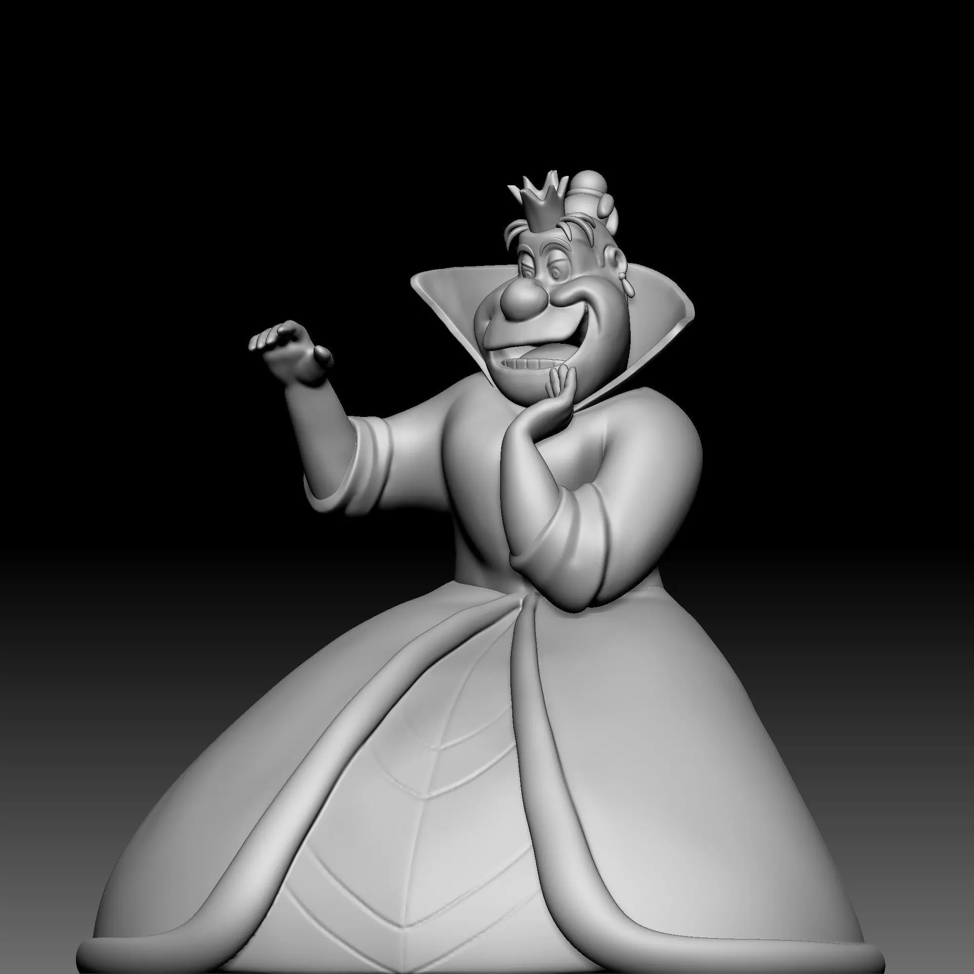Queen of Hearts - Alice in Wonderland - 010 3D print model_0