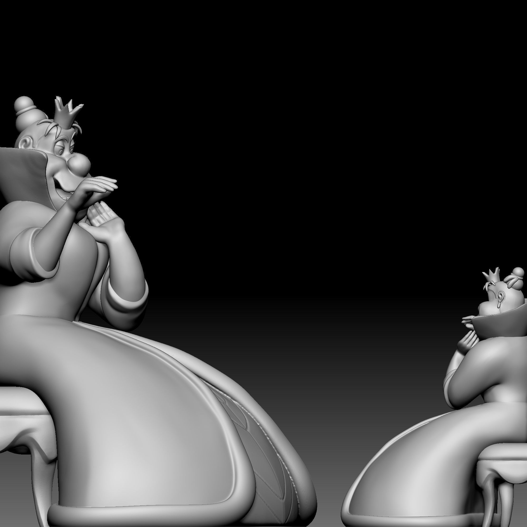 Queen of Hearts - Alice in Wonderland - 010 3D print model_3