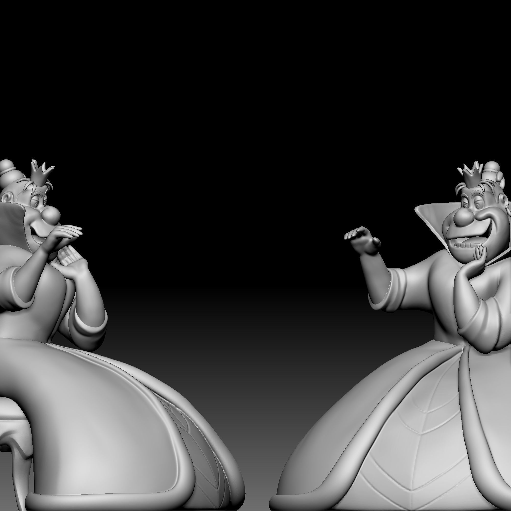 Queen of Hearts - Alice in Wonderland - 010 3D print model_4