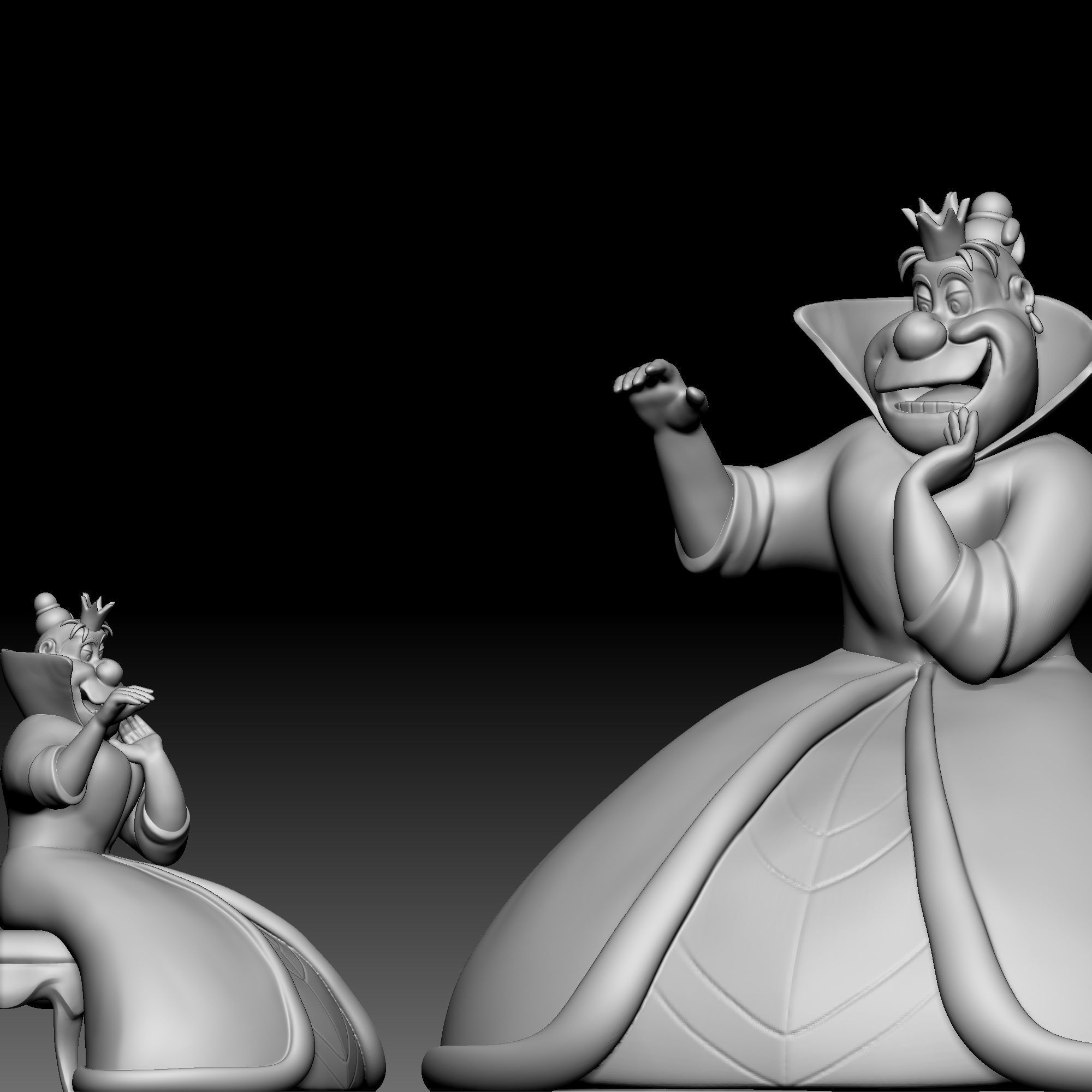 Queen of Hearts - Alice in Wonderland - 010 3D print model_2