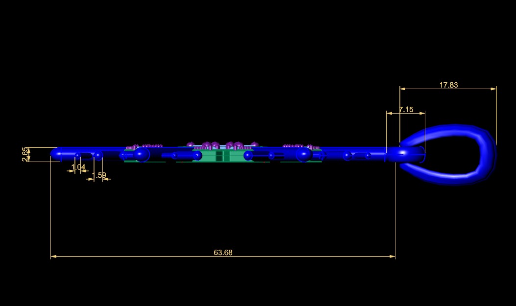Snowflake necklace 3D print model_11
