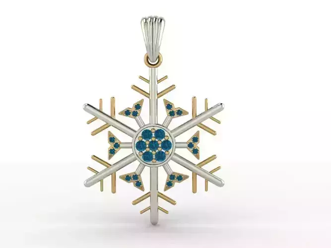 Snowflake necklace