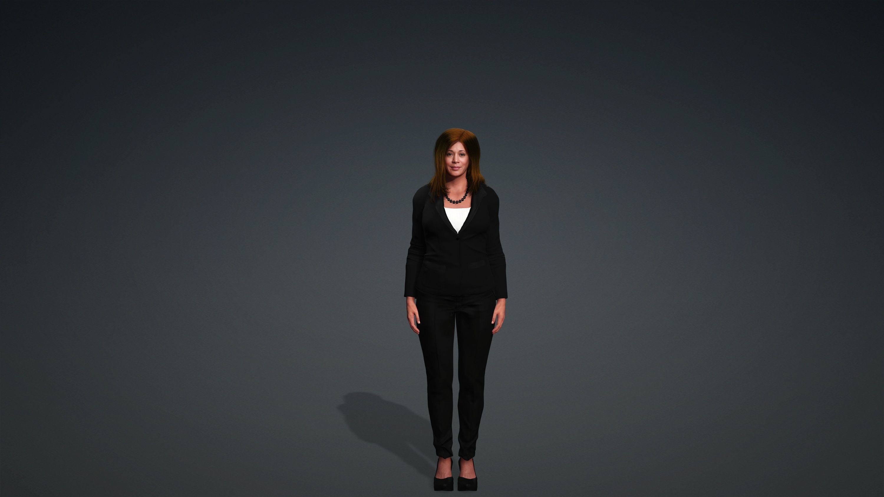 Kamala Harris Hyper Realistic Fully Rigged 3D Character 3D model_12
