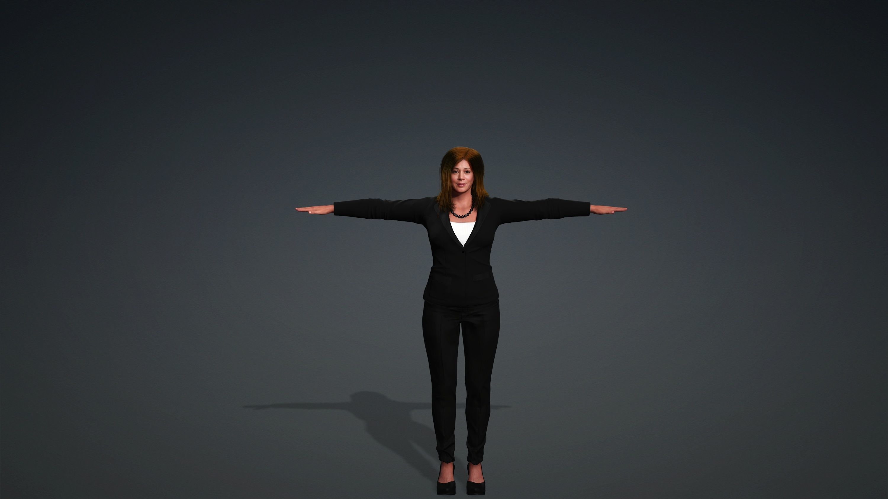 Kamala Harris Hyper Realistic Fully Rigged 3D Character 3D model_4