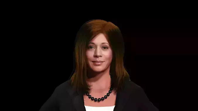 Kamala Harris Hyper Realistic Fully Rigged 3D Character 3D model