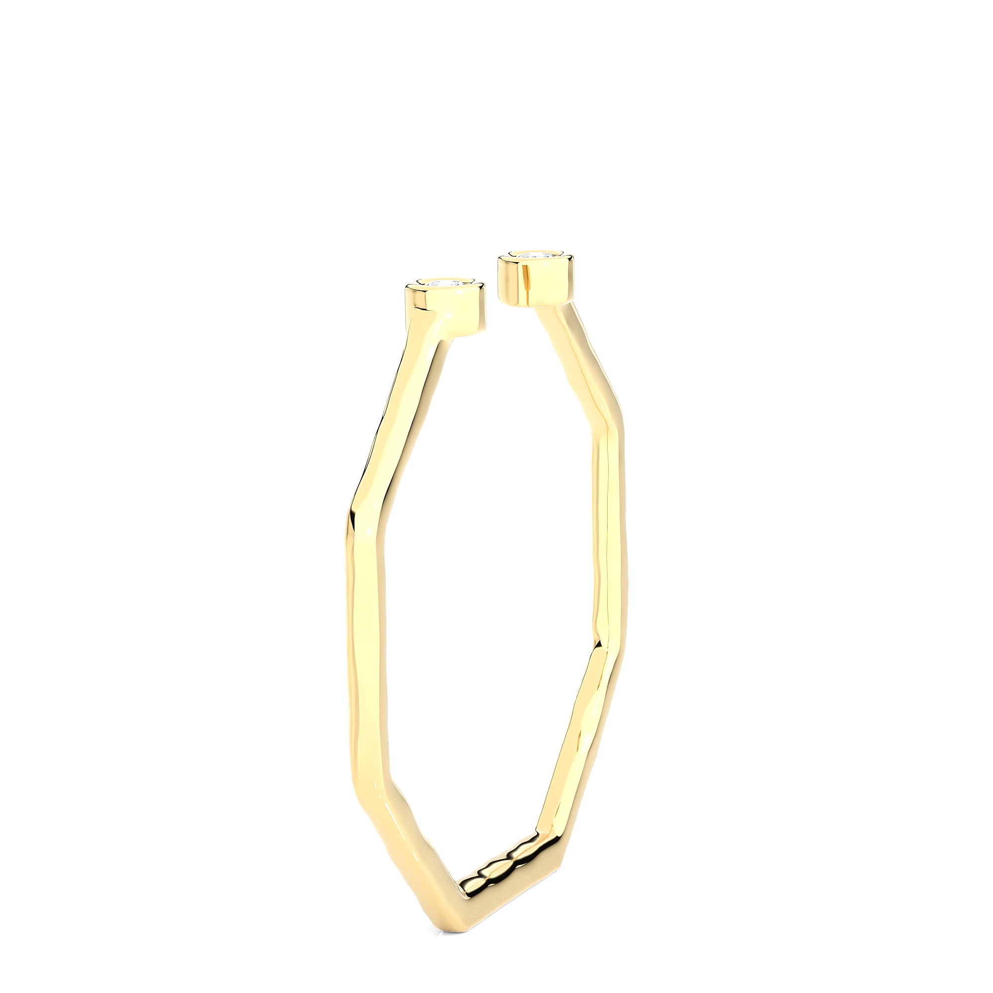 Light Minimalist Diamond Ring 3D print model_8