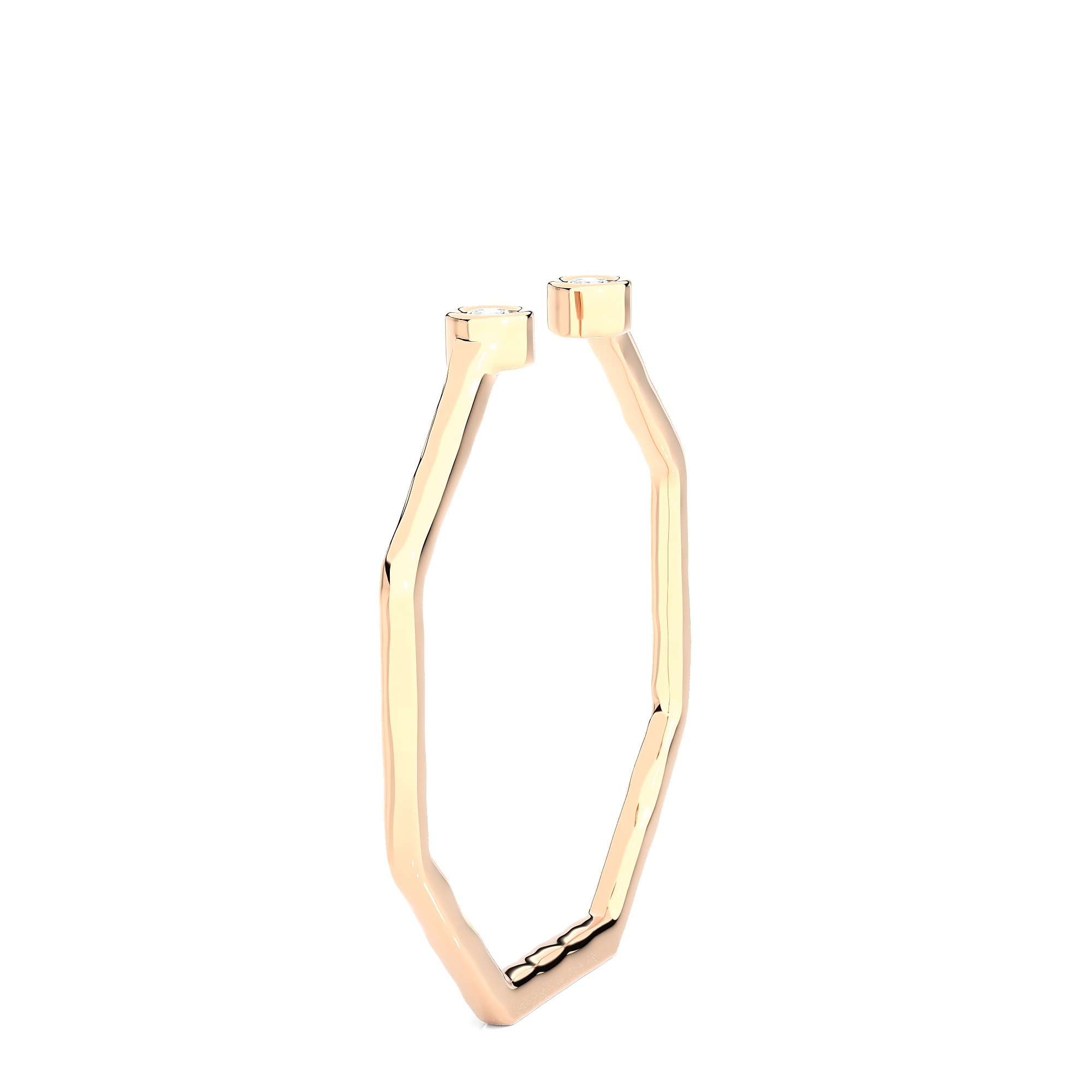 Light Minimalist Diamond Ring 3D print model_7