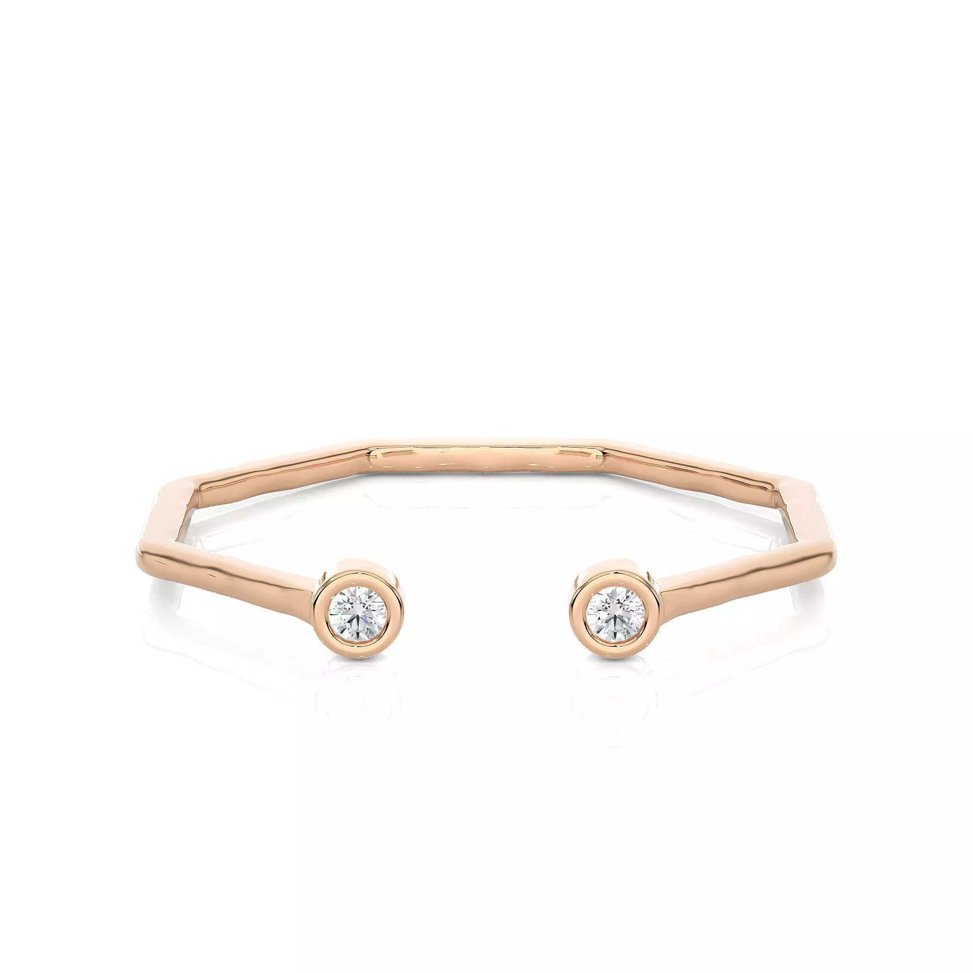 Light Minimalist Diamond Ring 3D print model_0