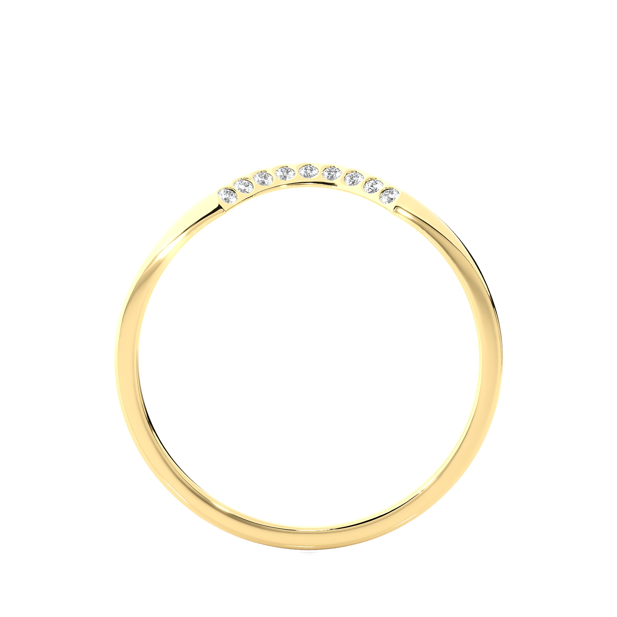 Light Minimalist Diamond Ring 3D print model_12