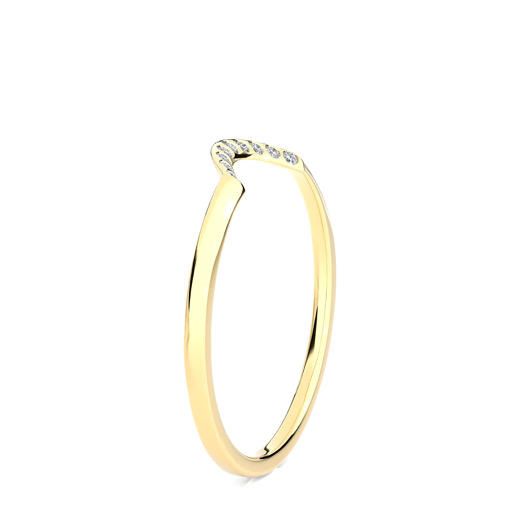 Light Minimalist Diamond Ring 3D print model_8