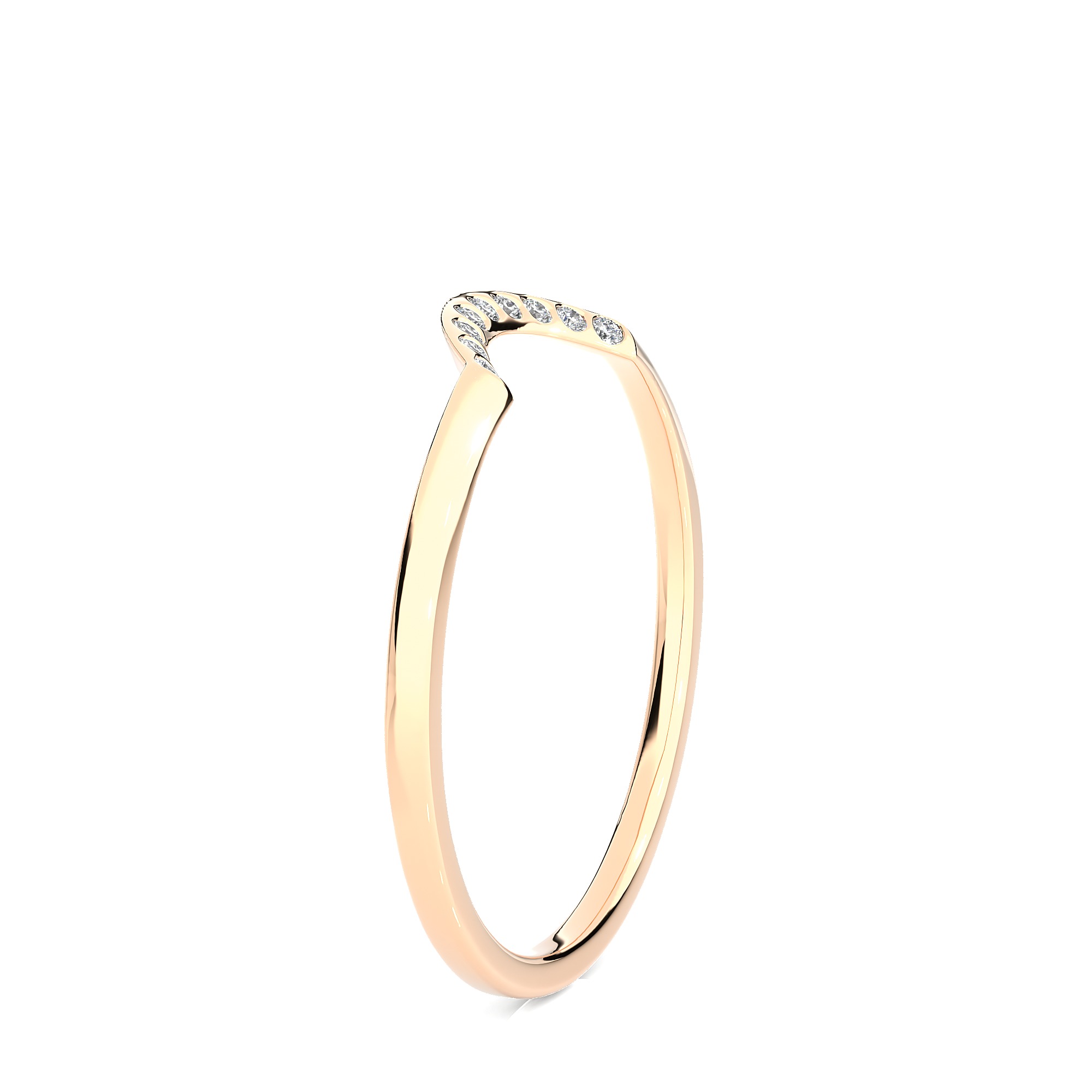 Light Minimalist Diamond Ring 3D print model_7